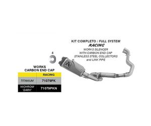 Marmite Complète ARROW Works Racing Titane Pour Suzuki GSX 8R 800 2024-2025