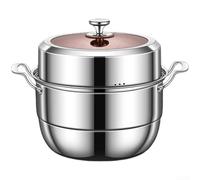 Marmite Cuisson Vapeur Acier 304 5L pour robuste Marmite Cuisson | Construction triple couche, chauffe uniforme, économie d'énergie, cuisson rapide, résultats parfaits