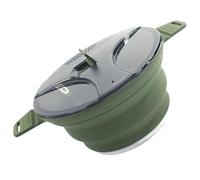 Marmite de camping pliable, ustensile de cuisine portable en silicone pour randonnée et extérieur, design rabattable, léger, pratique à ranger, conçu pour cuisiner en déplacement