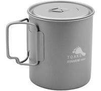 Marmite De Camping Ultralegere En Titane Toaks Avec Poignees Et Couvercle Pliables - 750 Ml