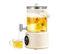 Marmite de santé multifonctionnelle, Bouilloire électrique 4L Health Pot, minuterie intégrée, Maintien au Chaud, Machine à thé Intelligente pour Soupe, Porridge (1000W),4l