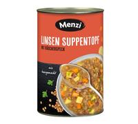 Marmite de soupe de lentilles Menzi avec lard fumé, 4200g