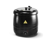 Marmite de Soupe Électrique de Cuisine 10L, Chauffe-Soupe avec Couvercle Rabattable et Intérieur en INOX Amovible Jusqu'à 35-80°C, Thermos Marmite Traiteur pour Événement Commercial Réunions Famille