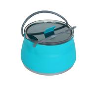 Marmite De Voyage - Bouilloire De Camping Pliable, Récipient Bouillant Léger | Corps Pliable en Silicone, Base Robuste en Acier Inoxydable, Conception Compacte Facile À Transporter pour La Randonnée,