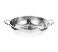 Marmite Divisée En Acier Inoxydable Avec Séparateur Marmite Double Face Pour Cuisinière À Induction Électrique Et À Gaz Idéal Pour Les Repas De Famille Et Le Shabu Shabu Et La De Cuisine