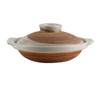 Marmite Donabe en céramique japonaise, cocotte, plat de cuisson, bol de cuisine coréen, marmite en céramique, marmites à ragoût en terre cuite(White,400ml)