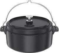 Marmite Dutch Oven Vario, Dutch Oven De Qualité Supérieure En Fonte Émaillée, Couvercle Utilisable Comme Poêle, Avec Poignée De Transport, 8,5 L