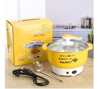 Marmite électrique 1,8 L 400 à 800 W Paroi intérieure en acier inoxydable 2 modes Protection contre la surchauffe Cuisinière