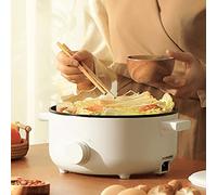 Marmite Électrique 3L, Marmite Électrique Multifonctionnelle, Cuiseur Ramen Portable, Cuisinière De Cuisine Multifonctionnelle Avec Couvercle En Verre Trempé, Puissance Régulable, Pour Nouilles, Sauté