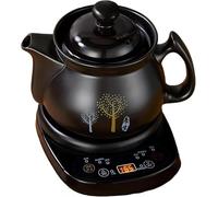 Marmite Électrique Céramique Automatique pour Décocctions, 3,5L - Pot Résistant pour Tisanes, Soupes, Porridges, 500W, Maintien au Chaud 8h, Chauffage 360°, Faible Bruit, Céramique Spodumène Sûre