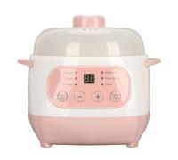 Marmite électrique, Cuiseur électrique Intelligent en Céramique de 1 L, Support Anti-brûlure Sèche pour la Soupe au Riz et au Porridge (Prise UE 220V)