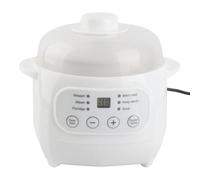 Marmite électrique de 1, 0 L, Marmite Intérieure en Céramique de 200 W, Mijoteuse avec Réservation de Minuterie, Ragoût isolé dans L'eau Saine pour le Porridge, la Soupe (Prise UE)