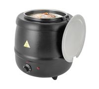 Marmite électrique de 10 l, 400 W, avec insert amovible en acier inoxydable et couvercle à charnière, température de 35 à 80 °C, capacité de 10 l, chauffe-plat pour garder de nombreux aliments au