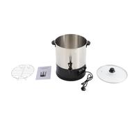 Marmite électrique en acier inoxydable de 16 l, 2000 W, réglable | Cuiseur électrique de 16 l - 2000 W - En acier inoxydable - Minuterie et température réglables - Avec robinet de vidange