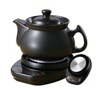 Marmite électrique pour médecine chinoise, bouilloire automatique en céramique 2/3/4/5L, marmite santé multifonctionnelle pour herbes médicinales avec plusieurs modes, minuterie de 8 heures(5L)