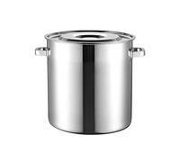 Marmite en acier inoxydable, Batterie de cuisine robuste en acier inoxydable 304 qualité alimentaire, compatible avec diverses sources chaleur(45 * 45cm(72L))