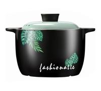 Marmite en acier inoxydable, Casseroles, cocottes avec couvercle, grandes marmites en terre cuite résistantes à la chaleur, soupe(2.4L/2.2Quarts)