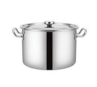 Marmite en acier inoxydable - Cocotte à induction pour tous types de feux - 32 L - Indispensable pour la cuisine polyvalente