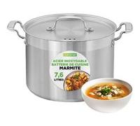 Marmite en Acier Inoxydable - Nutrichef - 8 L - Argenté argenté
