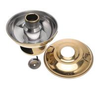 Marmite en Acier Inoxydable Portable pour Fondue Chinoise Extérieure | Chauffage Rapide, Économie D’énergie, Nettoyage Facile, Transfert Homogène, Double Poignée, Finition Or