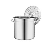 Marmite en acier inoxydable, Seau rond épais de qualité alimentaire 304, grande capacité, conduction thermique rapide(12 Litres)