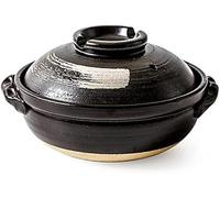 Marmite En Argile For La Cuisson, Marmite Japonaise En Céramique De 0,9/1,7/2,8 L, Marmite Donabe En Faïence Coréenne Avec Couvercle For 3 À 5 Personnes(2.8L)