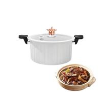 Marmite En Céramique - Casserole Antiadhésive | Cocotte, Grandes Marmites À Soupe | Autocuiseur, Casserole De Cuisine Avec Poignée Pour Riz, Bouillon, Sauce, Soupe, Spaghetti, Friture, Cuisson