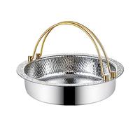 Marmite en céramique, petite casserole cuivre, marmite japonaise Sukiyaki, Shabu acier inoxydable 304, compatible avec les marmites