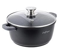 Marmite en fonte d'aluminium - Diamètre : 20 cm - Noir