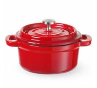 Marmite en fonte émaillée 0,27 l rouge - Hendi 626856