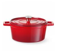 Marmite en fonte émaillée rouge de 3,7 L - Hendi 626832