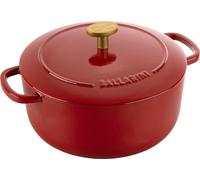 Marmite en fonte rouge Bellamonte 2,6 L avec couvercle