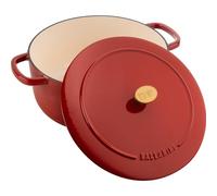 Marmite en fonte rouge Bellamonte 4 L avec couvercle