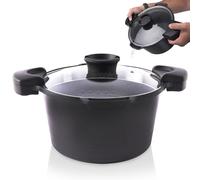 Marmite en granit avec couvercle filtrant GRANDE 24 cm, 5,5 l