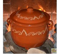 Marmite en terre cuite Décorée de 5L