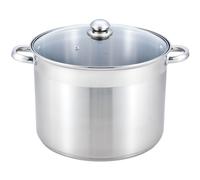 Essentielb - Marmite Inox Diam 30 Cm + Couvercle Verre