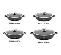 Marmite/Faitout - ROYAL SWISS - 5L - Antiadhésif - Pierre - Tous feux compatibles