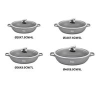 Marmite/Faitout - ROYAL SWISS - 7L - Antiadhésif - Pierre - Tous feux compatibles