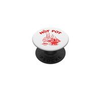 Marmite Hotpot Chef Graphique Fastfood Illustration Hot-Pot PopSockets PopGrip Adhésif