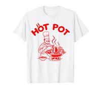 Marmite Hotpot Chef Graphique Fastfood Illustration Hot-Pot T-Shirt Graphique avec Valeur