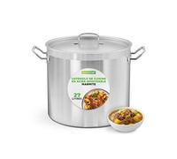 NutriChef Marmite Inox 30 QT (27 L) avec Couvercle - Faitout Acier Inoxydable 18/8 - Induction