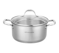 Am2513 Arthur Martin Marmite 28 Cm Avec Couvercle Acier Inoxydable Tous Feux Dont Induction
