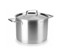 Marmite inox - LACOR - 26 cm - Capacité 8 Litres - Couvercle inclus - Compatible tous feux