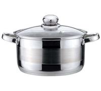 Marmite - KINGHOFF - KH-4327 - 16cm - Acier inoxydable - Couvercle en verre