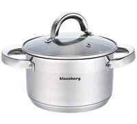 Marmite - KLAUSBERG - KB-7120 - 0 5 L - Acier inox 18/10 - Fond multicouche 5 couches (6 mm)