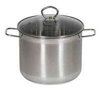 Marmite Légumes " Manhattan " Ø24cm Inox Petit avec Couvercle en Verre 7,5 Litre