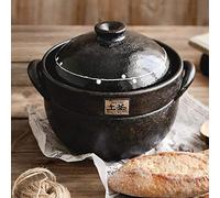 Marmite, marmite à Riz en Terre Cuite, cuiseur à Riz en Pierre Japonais, marmite à ragoût, marmite Chaude, cocotte en céramique avec Couvercle, marmite résistante à la Chaleur la Vapeur