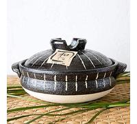 Marmite, marmite Japonaise, cocotte en céramique résistante à la Chaleur avec Couvercle, marmite à Riz en Argile, cocotte Ronde, marmite en Argile, marmite à ragoût Lent, marmite, Sauce santé