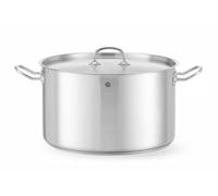 Marmite moyenne Kitchen Line avec couvercle 15 l diamètre 320 x 190 mm - Hendi