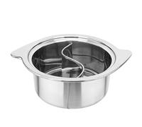 Marmite multi-usage en acier inoxydable double cuiseur multifonction adaptée pour la cuisine, ce qui la rend adaptée pour ragoût de soupes (B 16 cm)